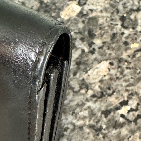 Saint Laurent Paris Black Leather Flap Wallet Made in Italy - Picture 11 of 11